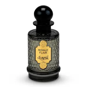 Sapil Royale Flair Eau de Parfum - Spicy Oud Perfume with Saffron Amber & Oud Notes, Long Lasting Unisex Fragrance, 3.4 oz 100ml