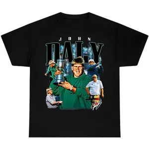 John Daly Vintage T-shirt, Men And Women, Endless Style Possibilities, Timeless Treasures, Classic Cotton, Menswear Top, Unisex