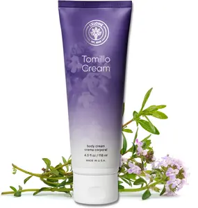 L’EUDINE Thyme Body Cream – 4fl oz Tomillo Massage Cream – Soothing Respiratory Tract and Airways – Decongestant Emollient Cream for Kids and Adults – Great for Cold Season