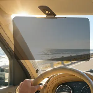 Anti-Glare Car Sun Visor Extender - Universal Clip-On Sunshade for Day & Night Driving, Blocks UV Rays & High Beams, Clear Vision Safety Accessory outdoorfun