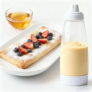 Handheld Batter Dispenser Set,Pancake Batter Dispenser with Mixing Ball,Kitchen Gadgets for Home Use, Utensils,Pancake Batter Dispenser,Complete Pancake Batter Dispenser Kit, Must-Have Home Kitchen Utensil for DIY Dessert Making,Kitchen Accessories