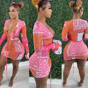 Bandana Dress - Pink, Detailed Description Provided