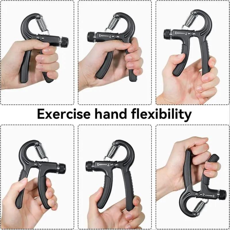 Heavy Duty 60kg Adjustable Grip Strengthener Kit, Forearm Muscle Trainer for Home Gym, Fitness Equipment for Athletes & Romantic Valentine’s Day Gift