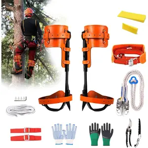 Tree Climbing Spikes, Tree Climbing Gear with Non-Slip Pedal, Adjustable Tree Climbing Tool Set