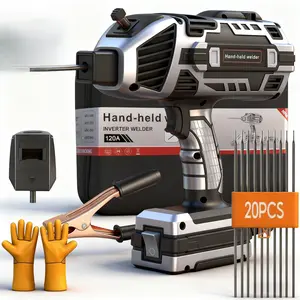 Portable Handheld Welding Machine 110V IGBT Inverter 20-120A ARC Welder Hot Start Anti-Stick for 3/32"-1/8" Rods Father's Day Gift for Men
