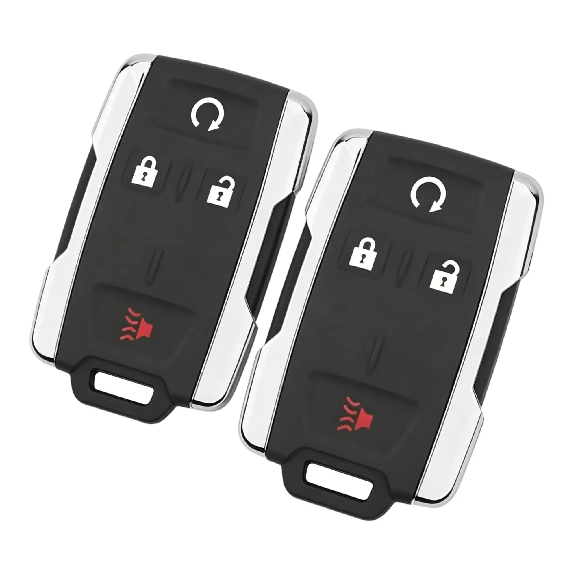 WOAOW Key Fob Replacement for 2014-2020 Chevy Silverado 1500 2500 3500/15-21 Colorado/ 2015-2021 GMC Canyon/ 14-20 Sierra Car Keyless Entry Remote Control, M3N-32337100, 4 btn, 2Pcs