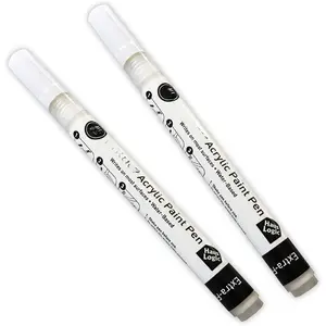 Pen, White, Extra-Fine Tipped (2-Pack)