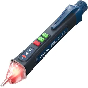 Non Contact Voltage Tester Dual Range 12-1000V LCD Alarm Flashlight Pen AC/DC To