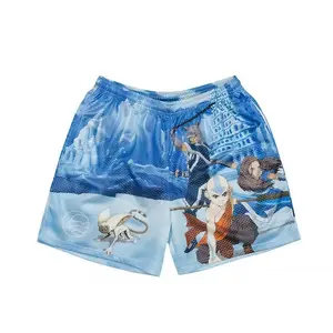 Avatar Water Tribe Palace Retro Shorts Men's Full Print Mesh Shorts With Four Pockets Valentine's Day Gift Couple