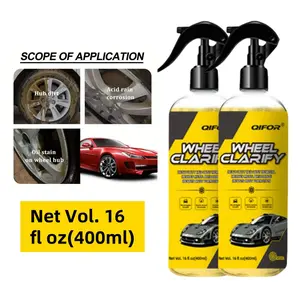 QIFOR Wheel Cleaner,Effective Rim and Tire Cleaner,Safe & Versatile Brake Dust Remover for Alloy, Chrome, Aluminum Rims, White Wall Tires, and More!16 Oz