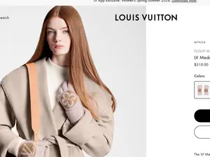 Pre-owned Louis Vuitton Flight Mode Gloves Camel & Rose