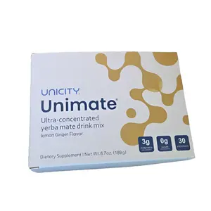 UNIMATE LEMON GINGER STICK PACKS - Great Tasting - Ultra Concentrated Yerba Mate Drink Mix (30 Packets). Dietary Supplement. Healthy Alternative to Coffee and Energy Drinks (Lemon Ginger 189g)