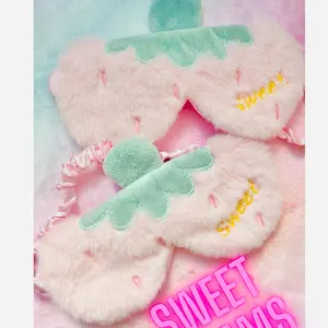 Strawberry Sleep Mask Silk Soothing Relaxing Daily Gift