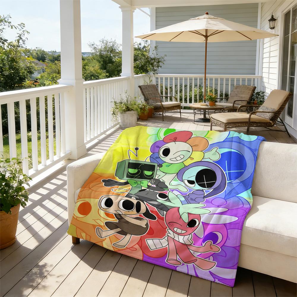 Soft Funny Throw Blanket Dandy's World Blanket Flannel Funny Warm Throw Blankets for Boys Girls Birthday Gift Sofa Bed Home Summer Suitable for all four seasons A gift suitable for fans, friends and children