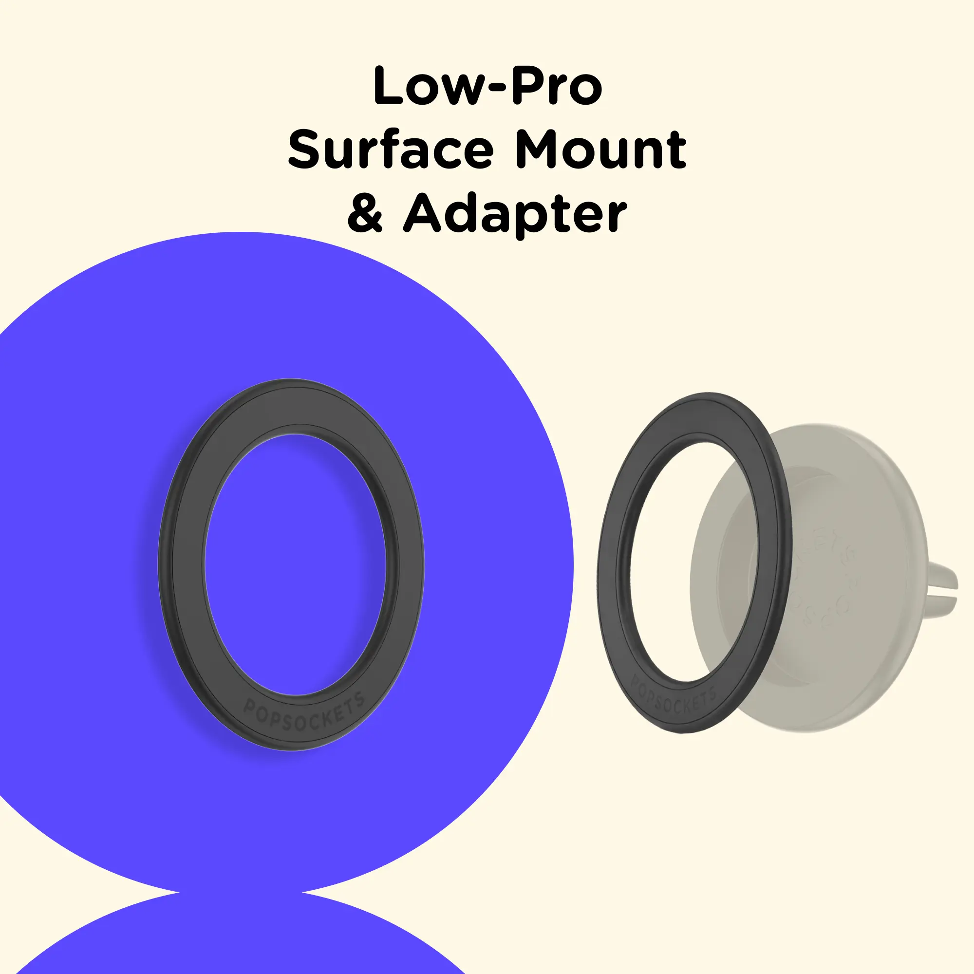 Black - MagSafe Low-Pro Surface Mount