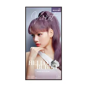 Hello Bubble 7V 60g Dairy Violet /Hair Easy At-Home Color with Hair Ampoule for Hair Protection Vivid Color Foam