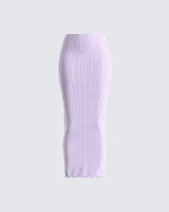 Liberty Lavender Knit Maxi Skirt