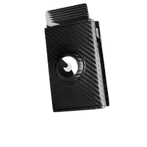 1PCS Wallet — Built-in Storage Slots, Anti-Theft, Automatic Card Ejection, Pocket-Friendly, Slim & Multifunctional Genuine Leather Card Holder