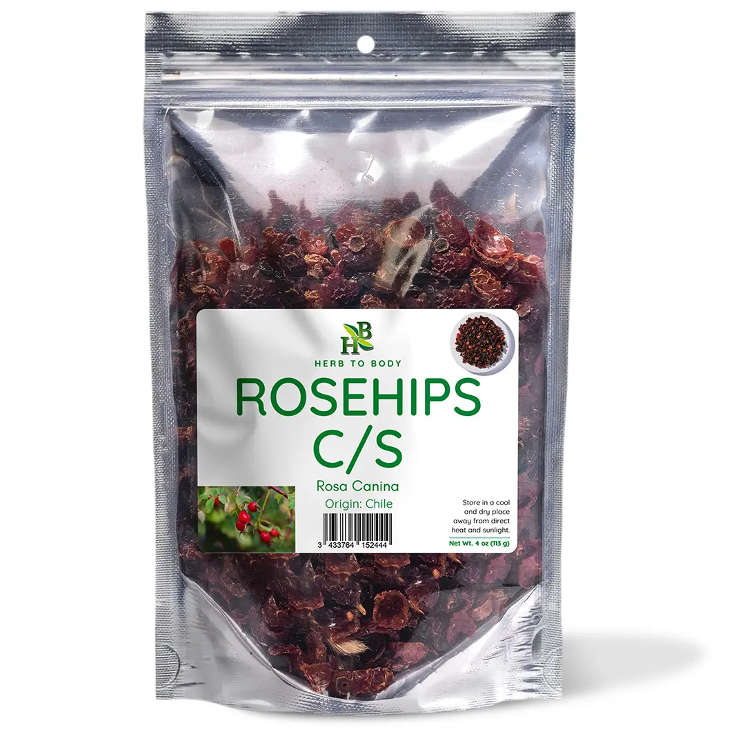 Rosehips C/S - 4 oz (113 g) | Cut & Sifted | Rosa Canina | Wildcrafted | Herb To Body