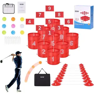 VEVOR Backyard Golf Game, 3 Hole Golf Course, Golf Game Practice Games, Golf Chipping Game for Family, Adults and Kids, Portable Outdoor Yard Golf Game for Lawn, Yard, Camping, Park, BeachVEVOR Super Brand Day