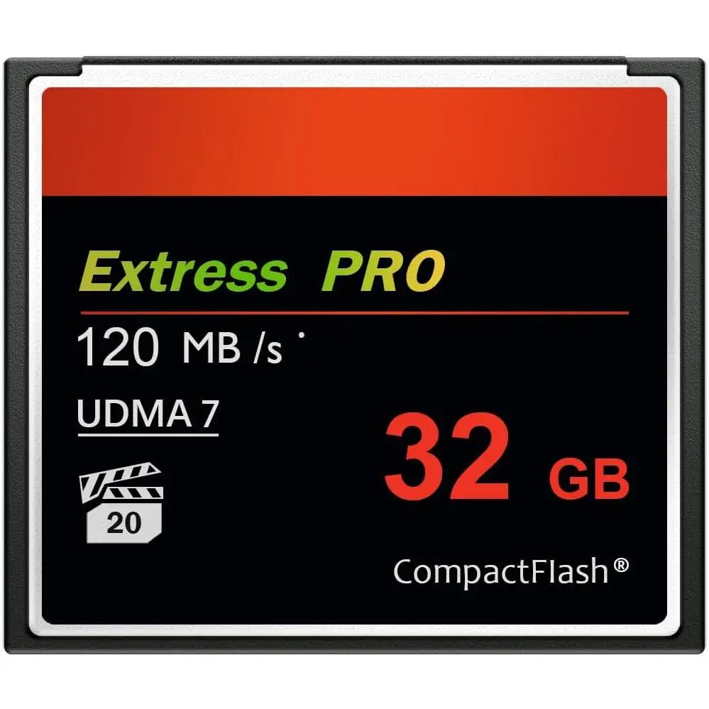 CF Card 32GB Compact Flash  Card UDMA Speed Up to 120MB/s Camera Cards