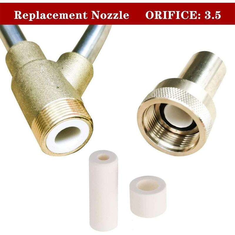 Pressure Washer Sandblasting Kit 5000 PSI Wet Abrasive Sandblaster Attachment with Replacement Nozzle Tips, 1/4 Inch Quick Disconnect, Washer Equipment Kit for Rust Removal Abrasive Cleaning