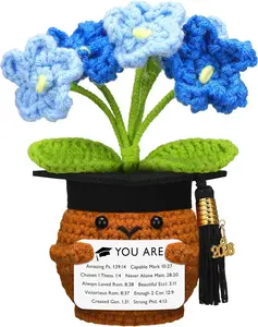 2026 Christian Graduation Gifts for Her Him Bible Verses Crochet Flower Gifts for Class of 2026 Senior Masters Degree Student University College High School Graduate Religious Souvenir