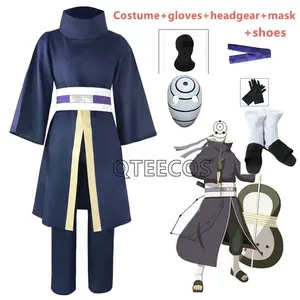 bilibili Anime Tobi Uchiha Obito Cosplay Costume Mask Carnival Halloween Party Costumes Outfit For Adult