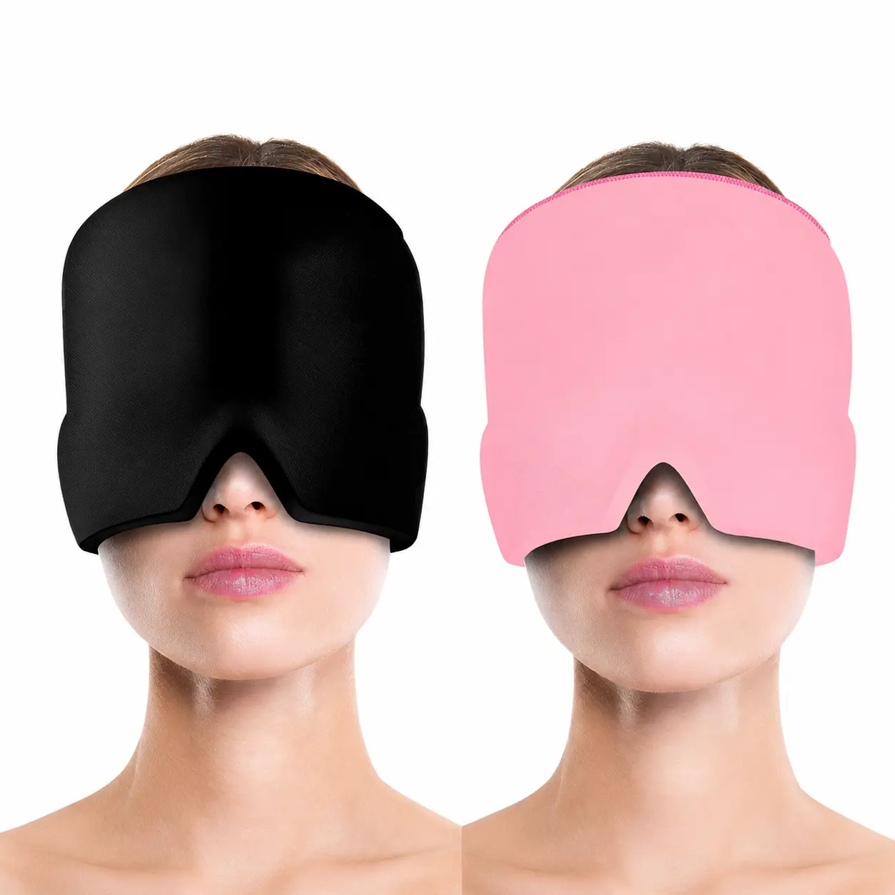 Migraine Relief Cap, Cooling Gel Head Wrap Ice Pack Mask for Headache & Tension Comfort, Cold Compress Head Hat for Sinus Pressure, Stress, Puffy Eyes & Relaxation