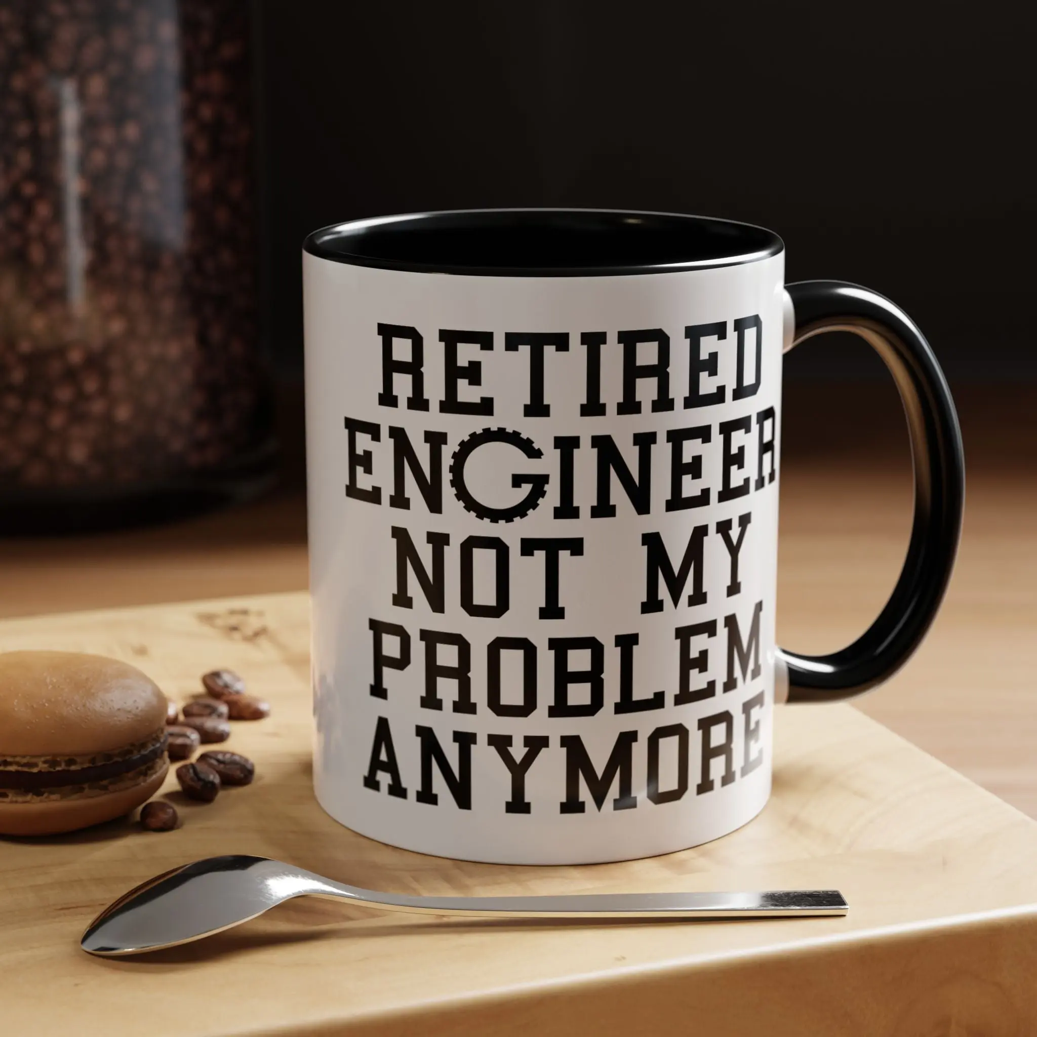 Personalized Retirement Mug - Retired Engineer, Not My Problem Anymore