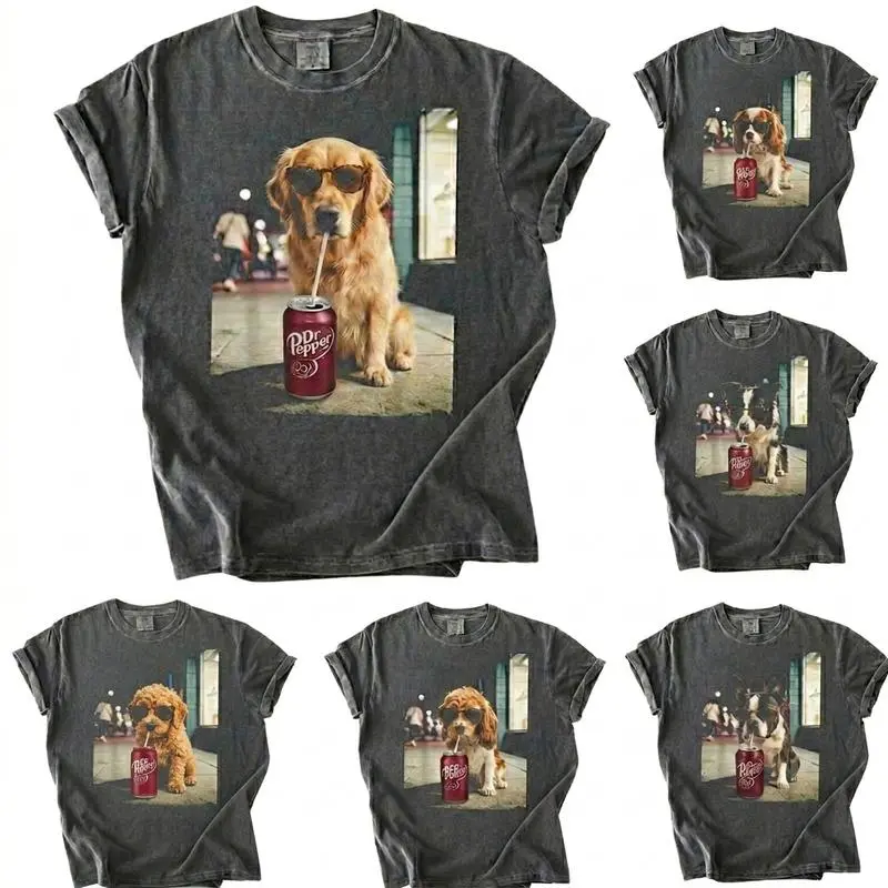 Comfort Colors 50+ Dog Breeds Available Dr Pepper Shirt, Funny Dog Dr Pepper Lover Tee, Grunge Frenchie Graphic Shirt, Trendy Aesthetic Dog Tee, Golden Retriever Dog Lover Shirt, Labradoodle Gift for Dog Lovers, Cute Dog, Vintage Dog Shirt