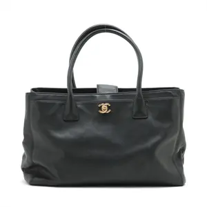 Pre-owned CHANEL Leather tote bags Executive Tote bag Black Gold Metal Fittings 17968098 #2486