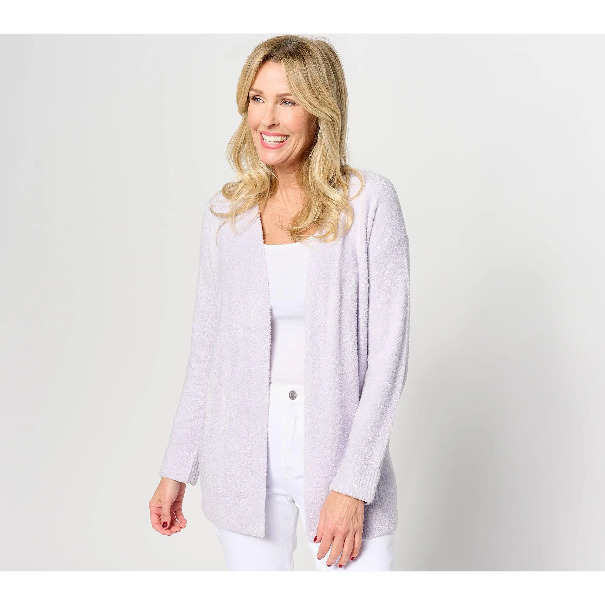 Barefoot Dreams CozyChic Lite Ribbed Cuff Coastline Cardigan
