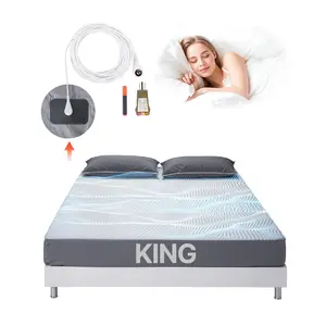 VEVOR Grounding Sheets, King Size, 95% Cotton + 5% Pure Silver Fiber, Earth Grounded Fitted Bed Sheets, with Grounding Cord & Tester, for Improved Sleep & Wellness (Gray, King - 78 x 80 x 13 in)