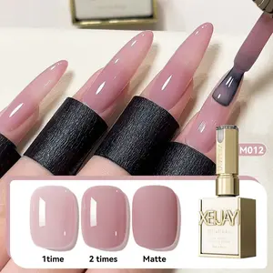 1PC 15ML Pink M012 Ice Translucent High Saturation, Long-Lasting UV/LED Soak-Off Formula, Hypoallergenic, , Ideal for DIY & Salon Use
