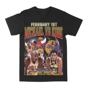 Mike Vs Kobe Graphic Tee, Unisex Cotton Shirt, Best Gift For Women And Men