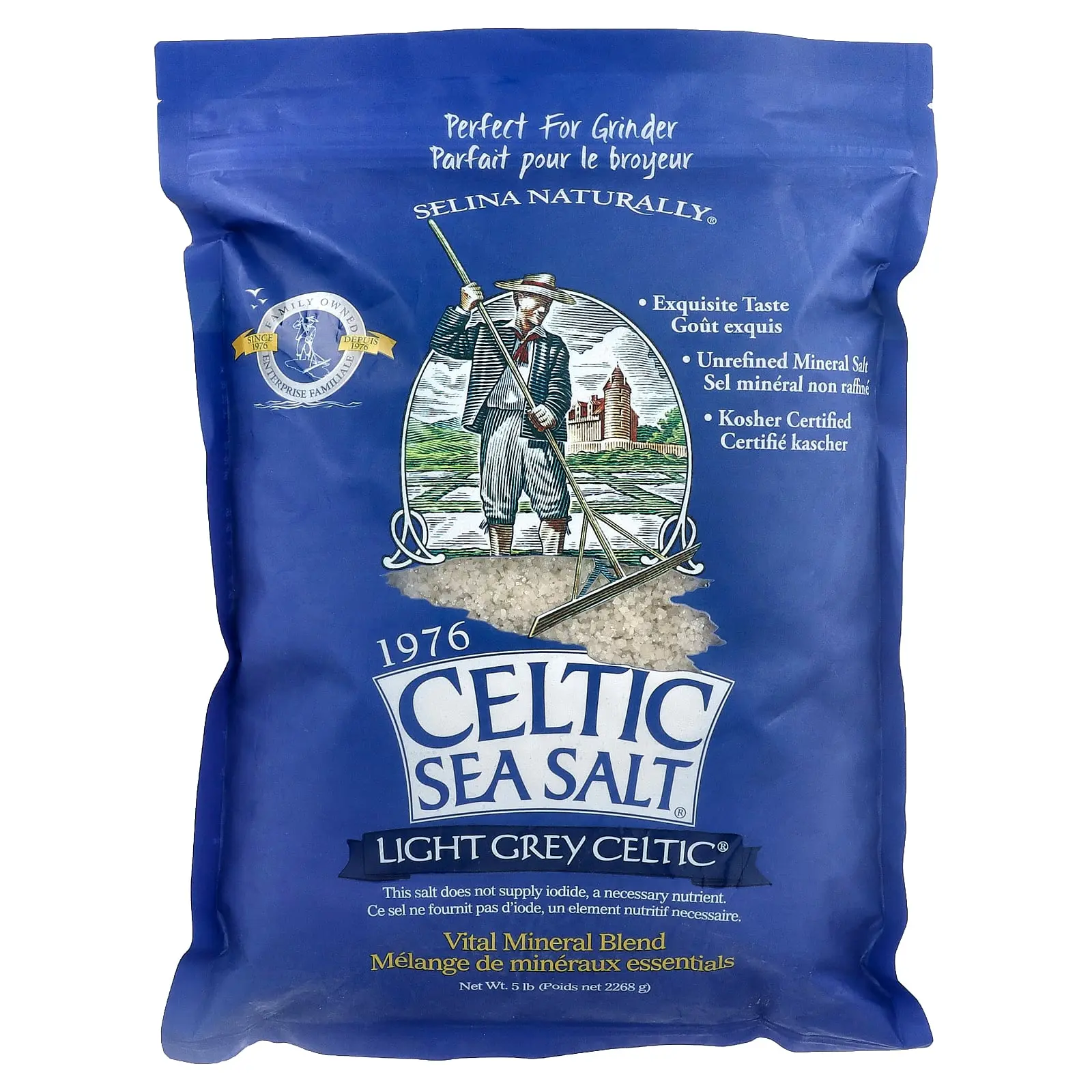 Celtic Sea Salt Light Grey Celtic®, Vital Mineral Blend, 5 lb (2,268 g) Celtic Sea Salt Light Grey Celtic®, Vital Mineral Blend, 5 lb (2,268 g)