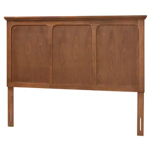 Baxton Studio Alarice Ash Walnut Wood Queen Headboard