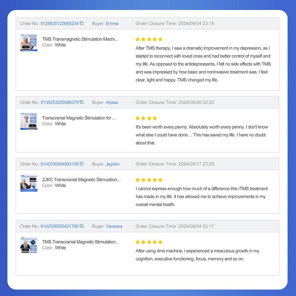 ZJZK TMS Transcranial Magnetic Stimulation Machine rTMS Pulsed Magnetic Field Therapy for Parkinson,Stroke,Insomnia,Neuropathic Pain,Alzheimer,Consciousness Disorders Biomagnetic Healing Magnet Therapy Bracelet Benefits Non-Invasive Brain Repair Treatment