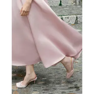 Cider SQUARE TOE BOWKNOT KITTEN HEELS