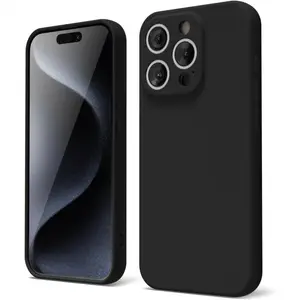 Fashion Phone Case for iPhone17Promax 16pro 16E 15Plus 14 13 12 11 Pro Max,Cute Thin Slim Soft Rubber Plain Smooth Gel Cover for Women Girl, Matte Solid Protective & Shockproof