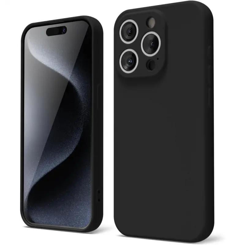 Fashion Cellphone Casing for iPhone 17 Pro Max,16 Pro,16 E,15 Plus,14,13,12,11 Pro Max - TPU Soft Rubber Plain Smooth Gel Phone Accessories for Women, Thin Slim Matte Solid Shockproof Dustproof Protective Cover with Wireless Charging Compatibility
