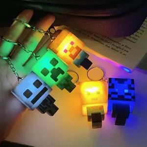 5-Piece Keychain Key Fob Light Set, New 2026 Pixel Art Character LED Night Lamp, Battery Powered, Perfect Holiday Gift, Birthday Present for Friends, Friendship