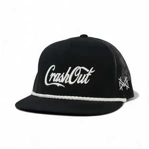 Crash Out Embroidered Trucker Hat Snapback Adjustable (Up To Size 8 Head) Gift Cap