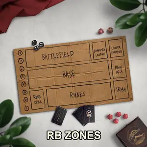 Homeless Man's TCG Playmat, Funny Play Mat With Optional Zones Neoprene Game Mat, Cardboard Design, Multiple TCG Zones