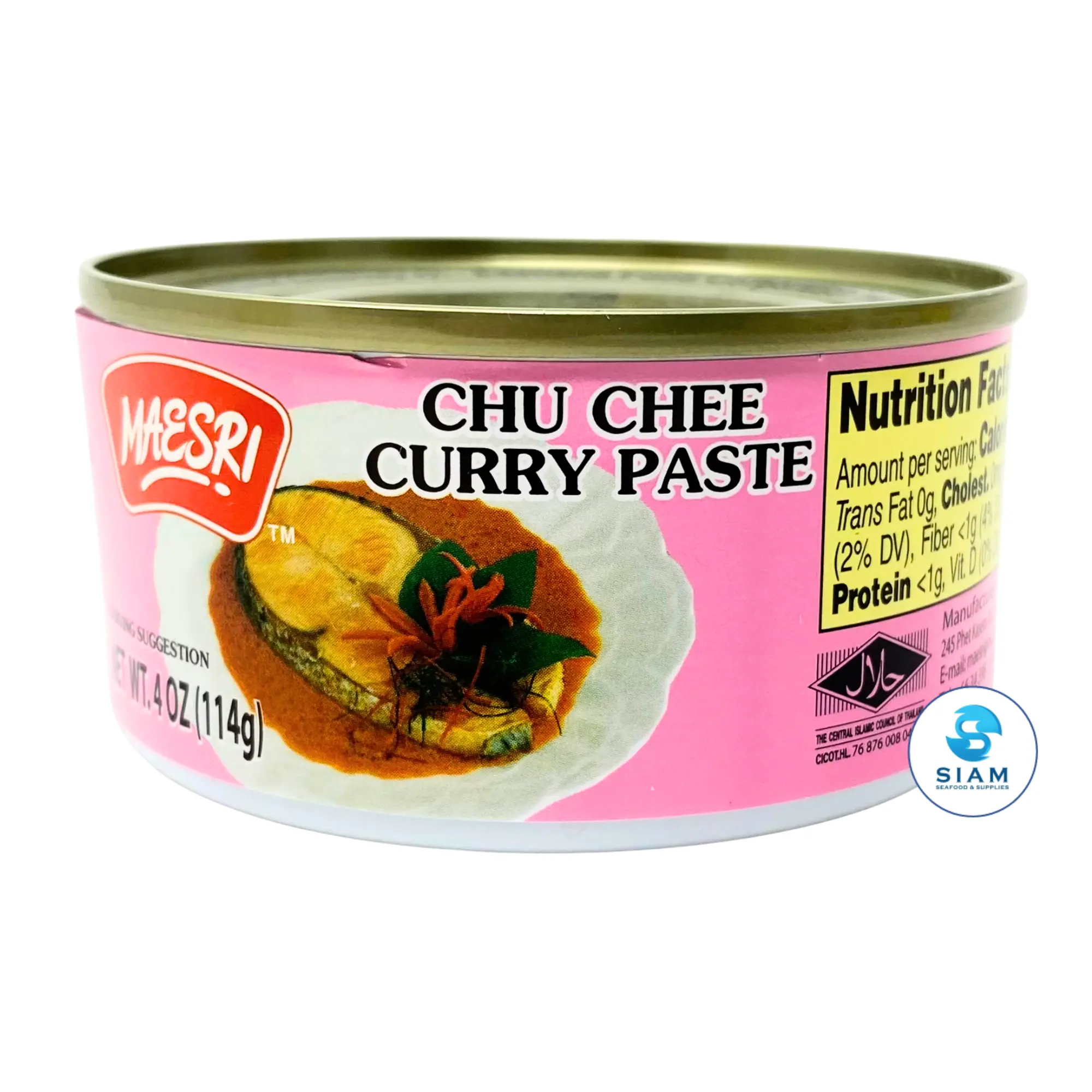 MaeSri Chu Chee Curry Paste (4 oz) น้ำพริกแกงฉู่ฉี่ แม่ศรี