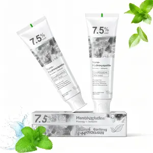 2pcsNano Hydroxyapatite Toothpaste 7.5% Natural Mint Enamel Repair Fluoride-Free for Sensitive Teeth Daily Oral Care