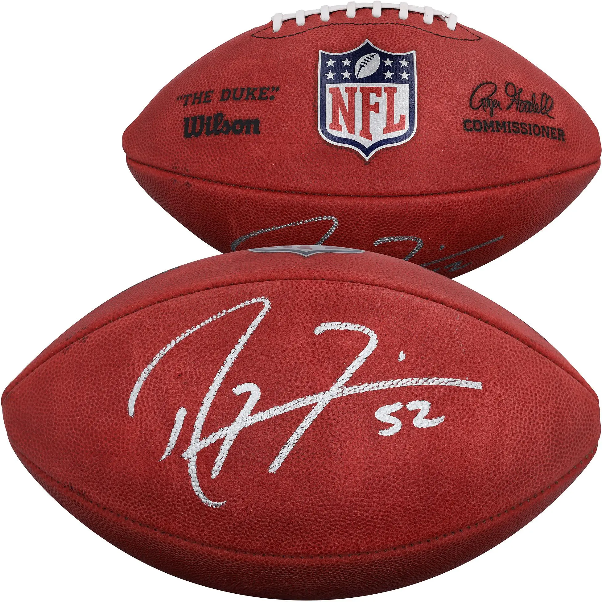 Ray Lewis Baltimore Ravens Autographed Duke Full Color Football - Fanatics Authentic Certified