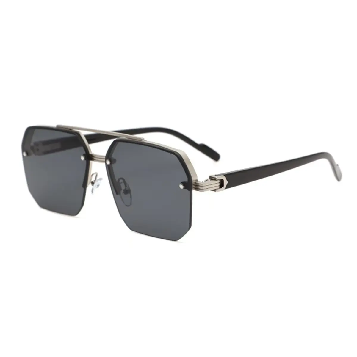 ShineThru Unisex Retro Square Frame Sunglasses - 1 Pair PC 