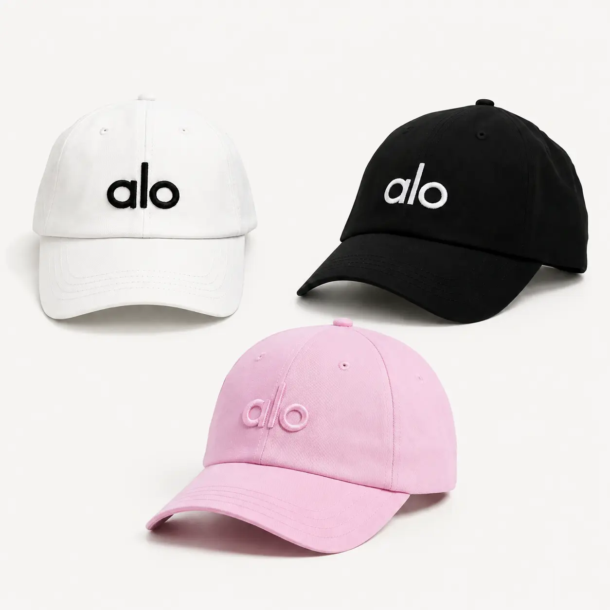 Women's Performance District Trucker Hat - Off-Duty Minimalist White Baseball Cap with Black Letter "O" Design, 100% Polyester, Sun Protection, Durable Outdoor Headwear for Running & Activities